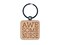 Awesome Nurse Fun Text Engraved Wood Square Keychain Tag Charm